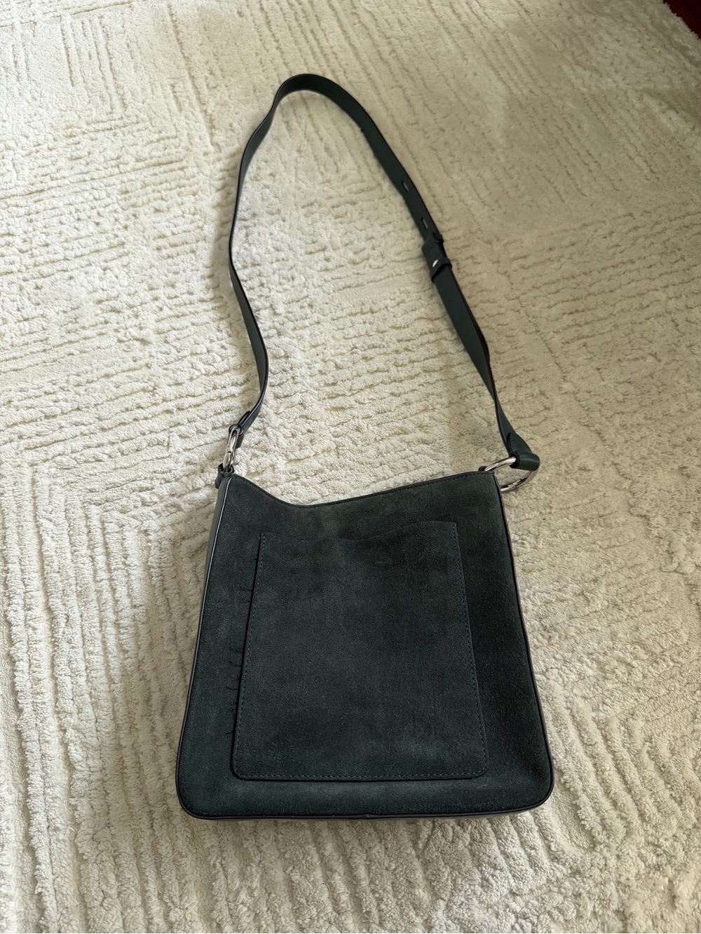 Rebecca Minkoff Green Suede Crossbody Bag